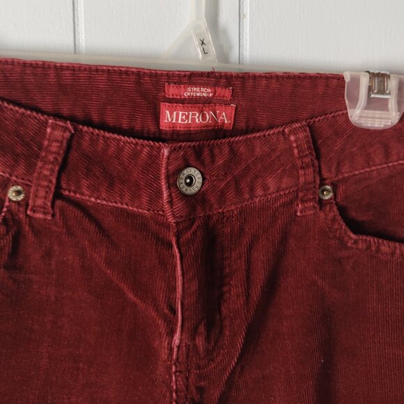 Merona Modern Cut Burgundy Corduroy Pants - Picture 5 of 8